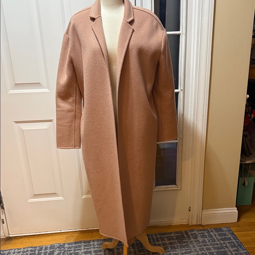 Jenni Kayne Dusty Rose Cashmere Blend  Overcoat - Like New